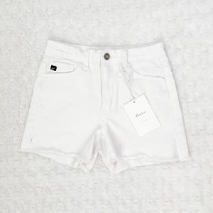NWT- KANCAN White Side Slit Cut Off Shorts